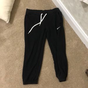 Black nike joggers